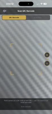 AXITRAQ Operations App QR and barcode scanner