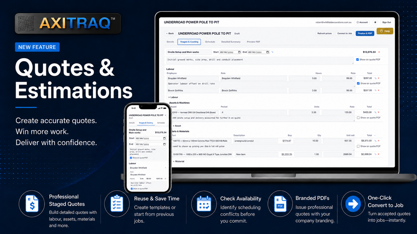 From Quote to Job: Introducing AXITRAQ Quotes & Estimations